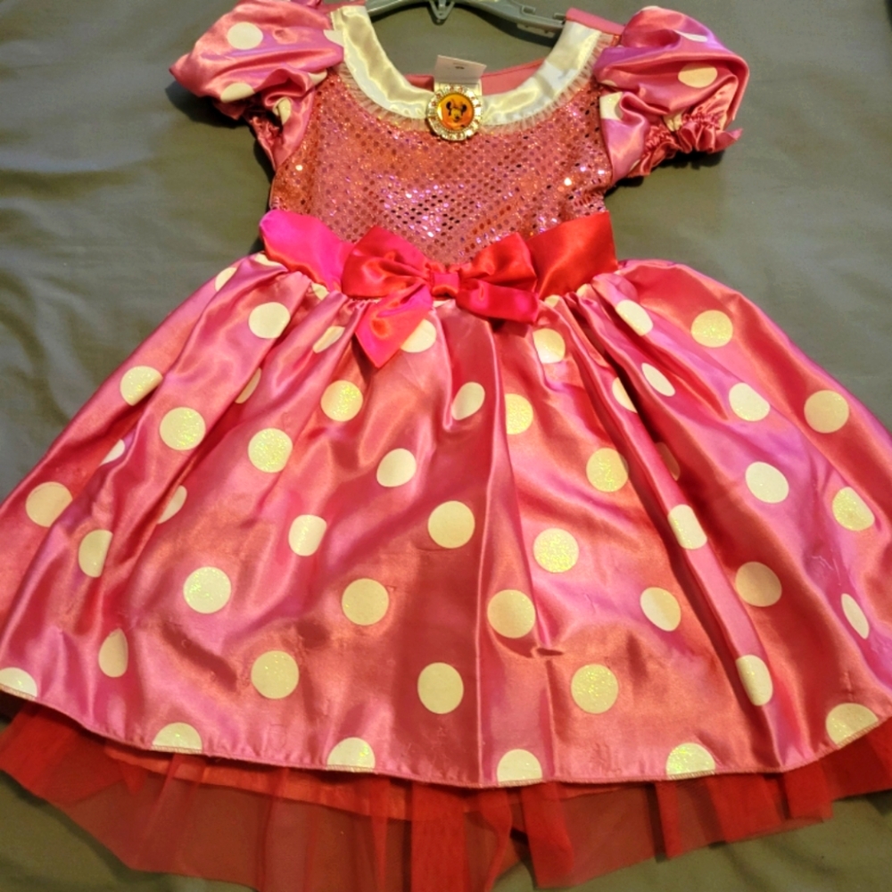Disney Girls, Pink Minnie Mouse Dress
